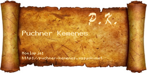 Puchner Kemenes névjegykártya